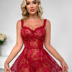 BABY DOLL ENCAJE TRANSPARENCIA